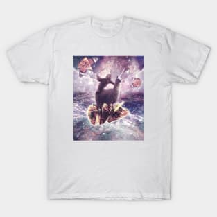 Sloth Riding Unicorn Llama on Taco T-Shirt